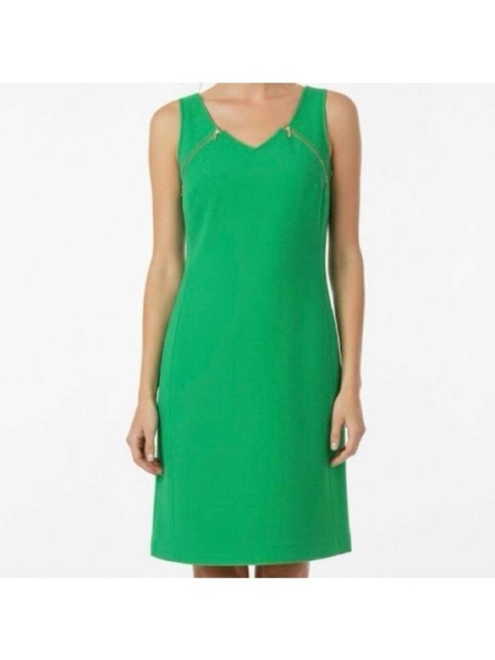 Michael Kors Collection Green Sleeveless Shift Dress